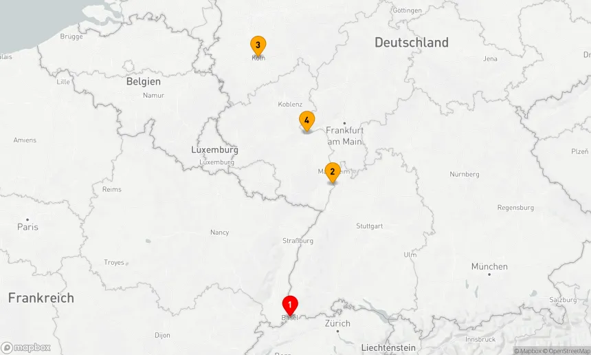 Route 5 Nächte - Entspannt zur Domstadt Köln