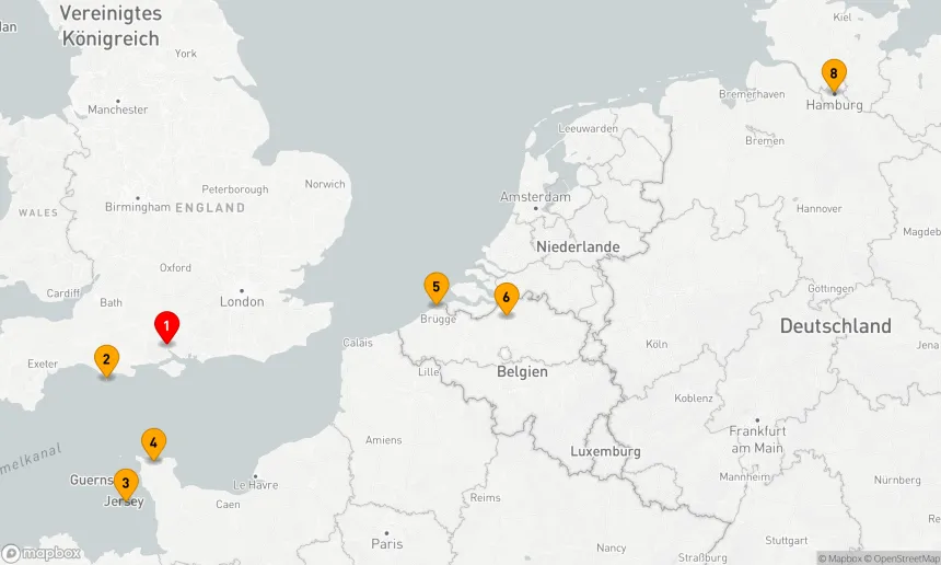 Route 7 Nächte - ERKUNDUNG VON STONEHENGE, ANTWERPEN UND DARÜBER HINAUS
