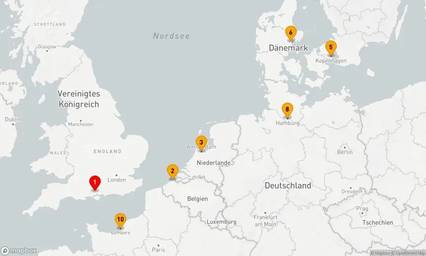Route 10 Nächte - Europäische Hauptstädte