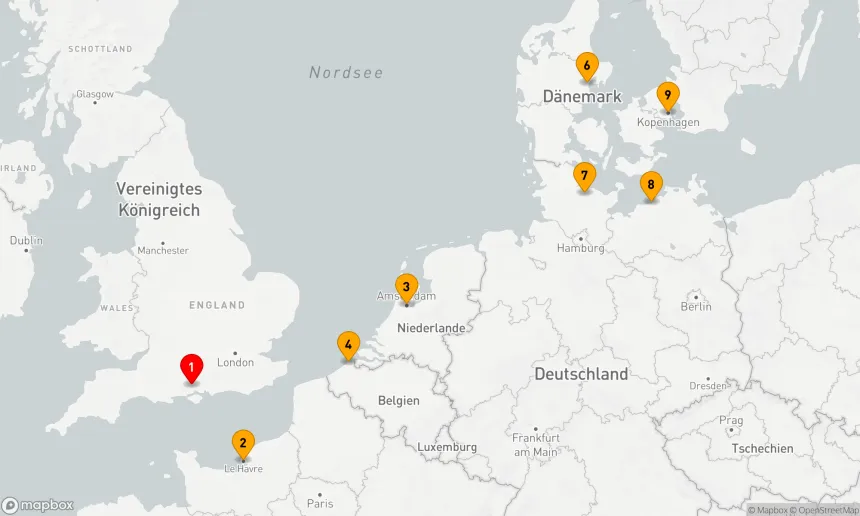 Route 9 Nächte - Europäisches Küstenzauber-Abenteuer
