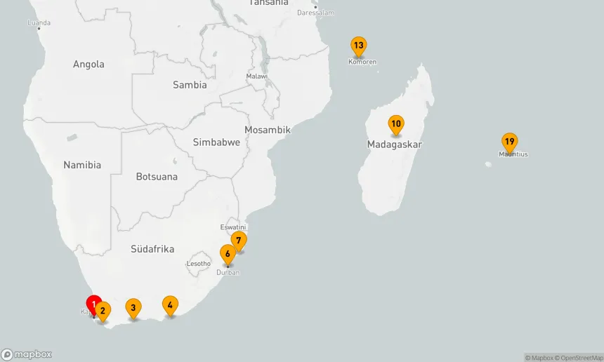 Route 18 Nächte - Expedition Madagaskar und Südafrika: Wildniswunder mal zwei (SPI2623)