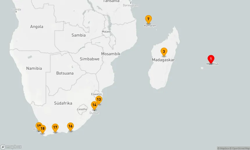 Route 18 Nächte - Expedition Madagaskar und Südafrika: Wildniswunder mal zwei (SPI2624)