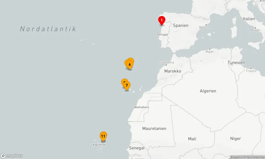Route 13 Nächte - Expedition Madeira, Kanaren und Kapverden: Trilogie atlantischer Entdeckerinseln (SPI2621)