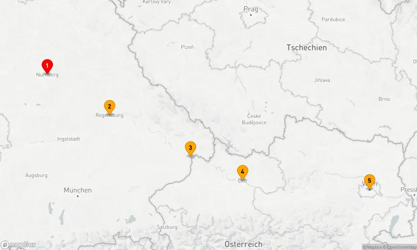 Route 5 Nächte - Festliche Donau