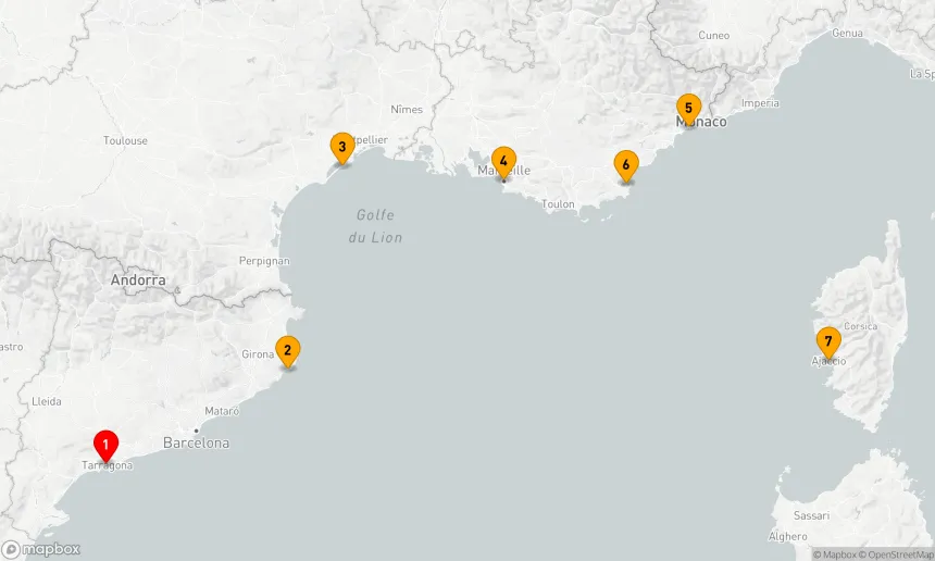 Route 7 Nächte - FRANKREICH INTENSIV KREUZFAHRT: MARSEILLE,  NIZZA & AJACCIO