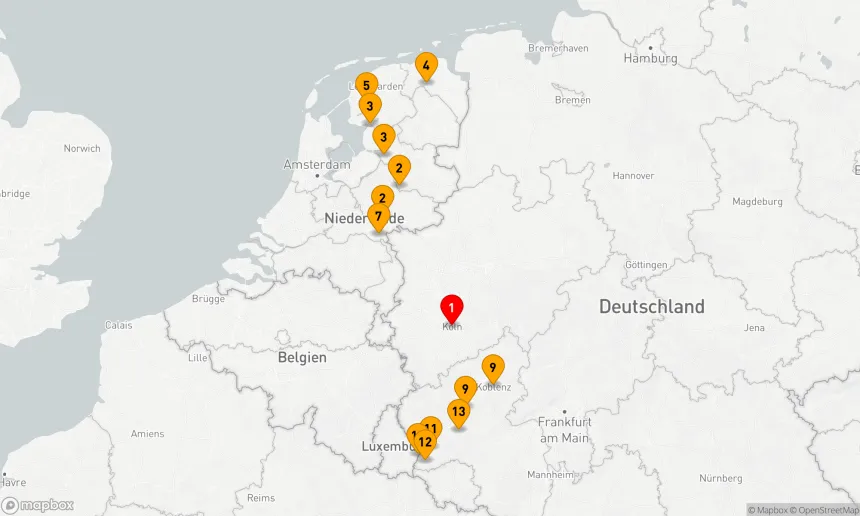 Route 14 Nächte - Friesland, Mosel & Saar