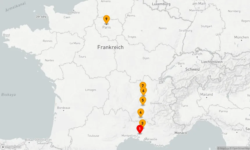 Route 9 Nächte - Frühlingshafte Sensationen in Lyon und der Provence & Paris