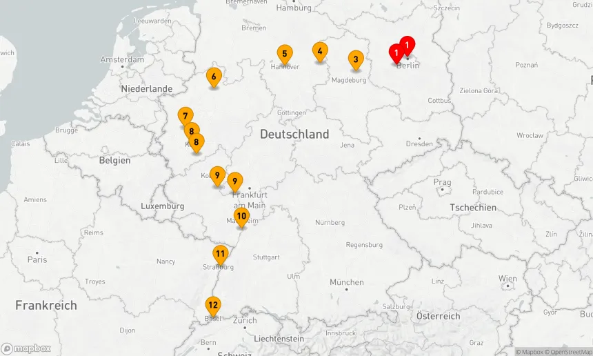Route 11 Nächte - Gärten und Parkanlagen entlang Deutschlands Wasserstrassen