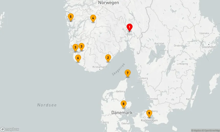 Route 8 Nächte - Geheimnisvolles Skandinavien