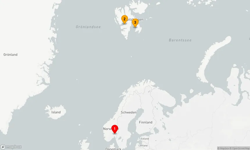 Route 13 Nächte - Gletscher und Wildtiere in Svalbard