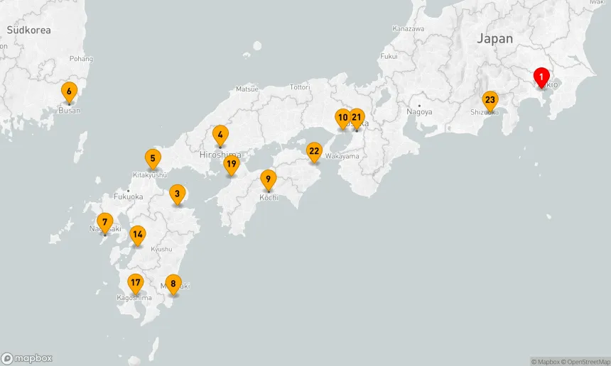 Route 23 Nächte - Grand Japan Kirschblüten