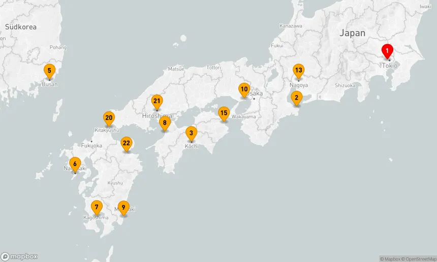 Route 23 Nächte - Grand Japan Kirschblüten