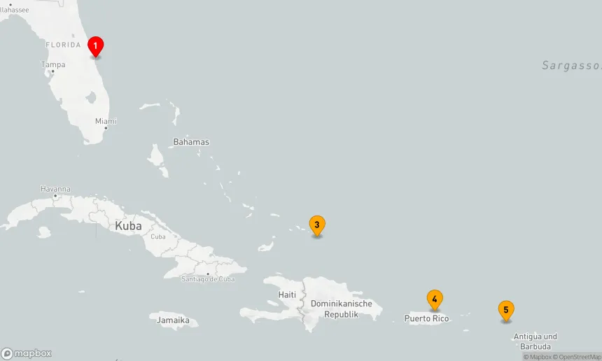 Route 7 Nächte - GRAND TURK & ST. MAARTEN-KREUZFAHRT