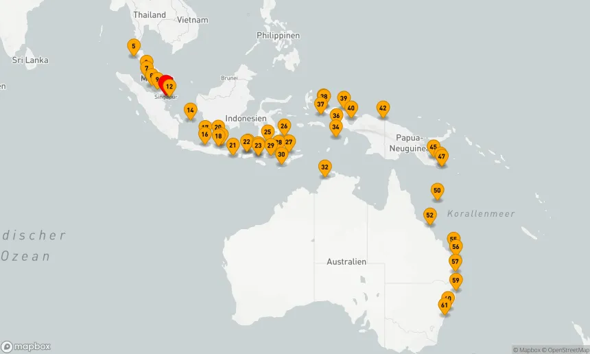 Route 60 Nächte - Grand Voyage: Südostasien, Papua-Neuguinea & Australiens Ostküste