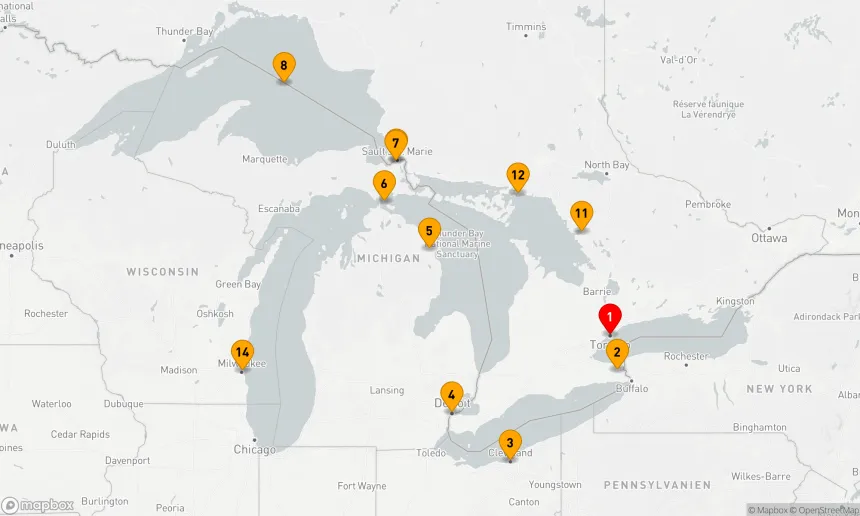 Route 13 Nächte - Great Lakes: Geheimnisse eines „Ozeans“ mitten in der Wildnis (INS2815)