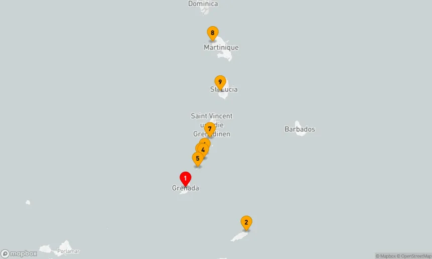 Route 10 Nächte - Grenada nach Grenada