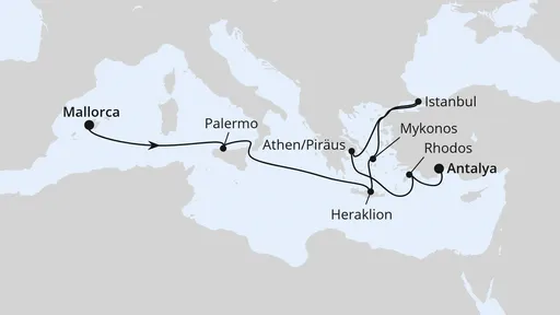 Route Griechenland & Türkei mit Istanbul ab Mallorca
