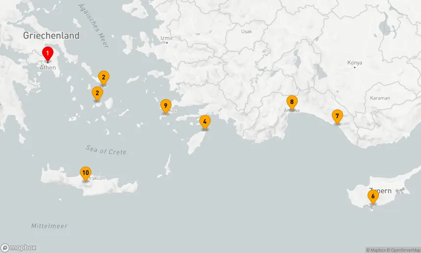 Route 10 Nächte - GRIECHENLAND, ZYPERN & TÜRKEI: PAROS, LIMASSOL & ANTALYA