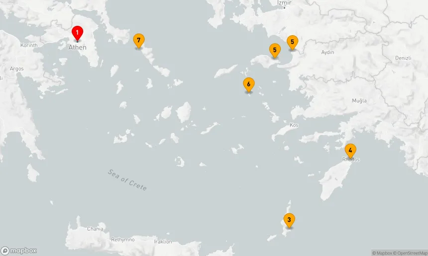 Route 7 Nächte - Griechische Insel-Odyssee