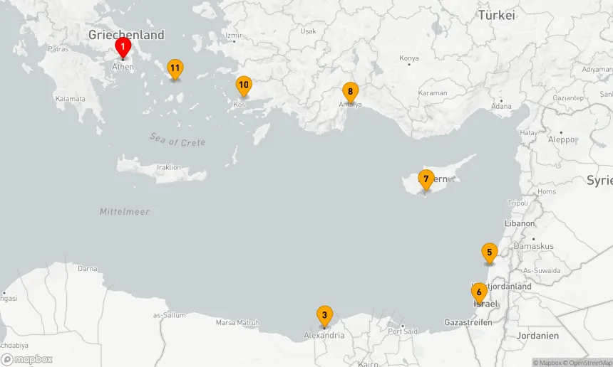 Route 11 Nächte - GRIECHISCHE INSELN: ÄGYPTEN & DAS HEILIGE LAND