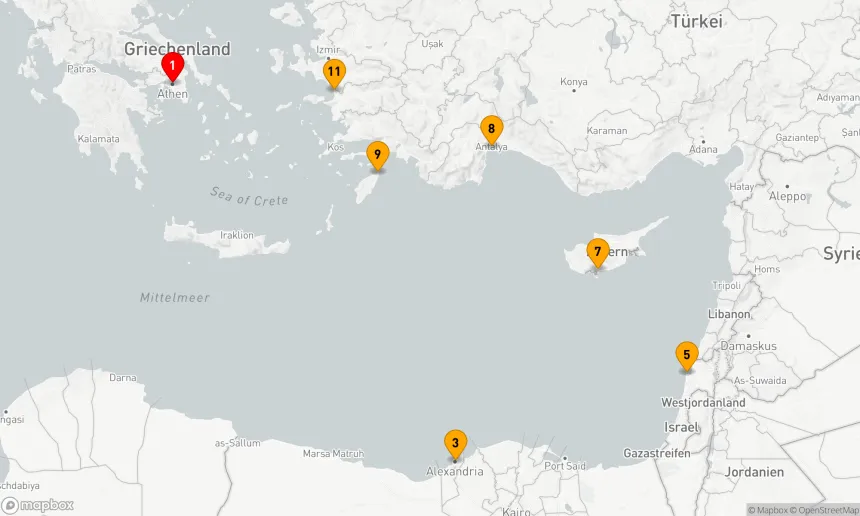 Route 11 Nächte - GRIECHISCHE INSELN: ÄGYPTEN & DAS HEILIGE LAND