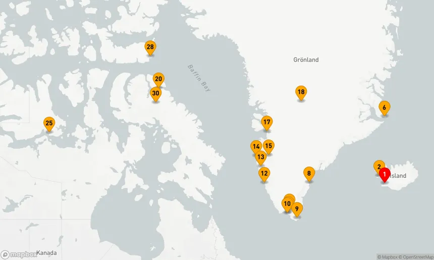 Route 33 Nächte - GRÖNLAND, SCORESBYSUND & NORDWESTPASSAGE