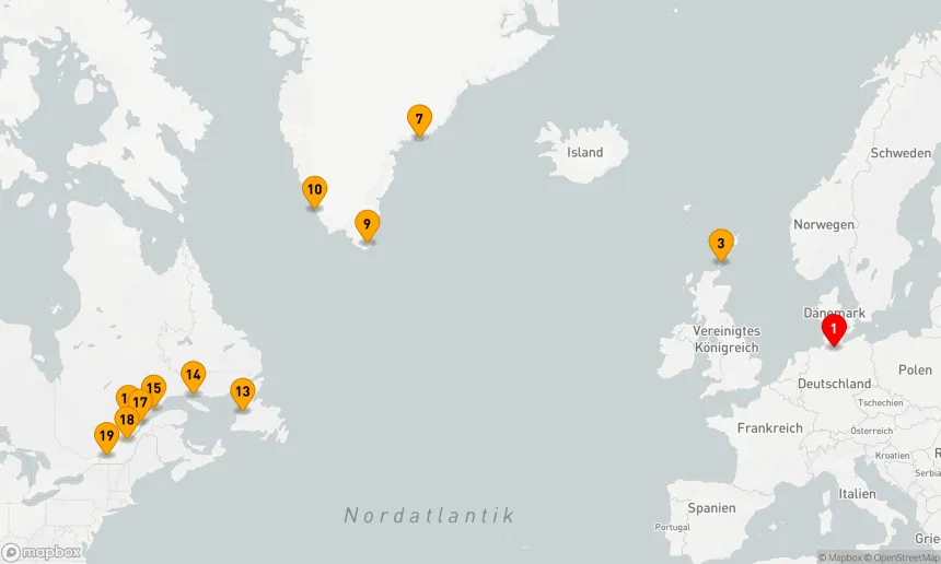 Route 20 Nächte - Grönland und Kanada als Gesamtkunstwerk (EUR2821)