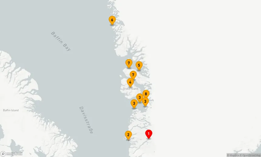 Route 9 Nächte - Grönlands Märchenhafte Fjorde und Eiswelten