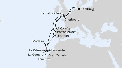 Route Große Winterpause Kanaren