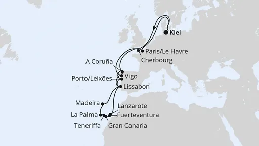 Route Große Winterpause Kanaren
