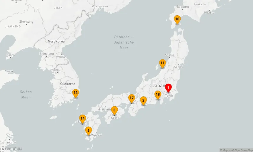 Route 18 Nächte - Großes Japan