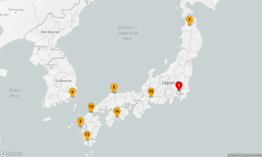 Route 15 Nächte - Großes Japan
