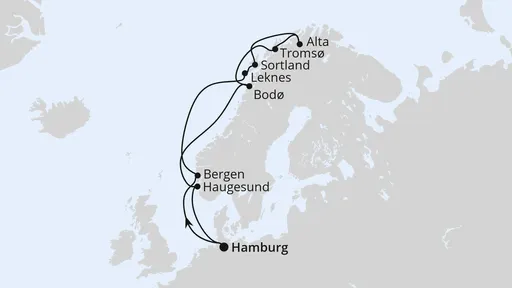 Route Herbstliche Nordlichter ab Hamburg