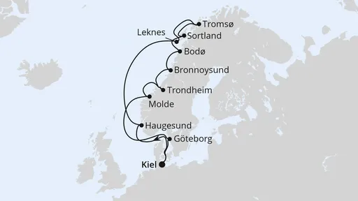 Route Herbstliche Nordlichter ab Kiel