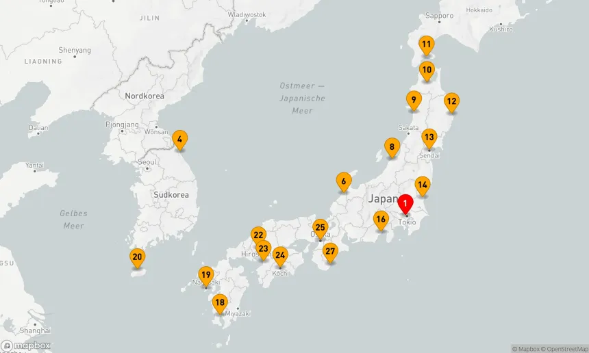 Route 28 Nächte - HERBSTTRÄUME: JAPANS VERSTECKTE JUWELEN