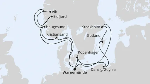 Route Highlights der Nord- und Ostseeküste 1