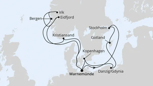 Route Highlights der Nord- und Ostseeküste 1