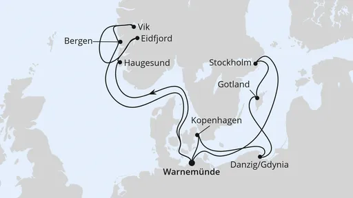 Route Highlights der Nord- und Ostseeküste 1