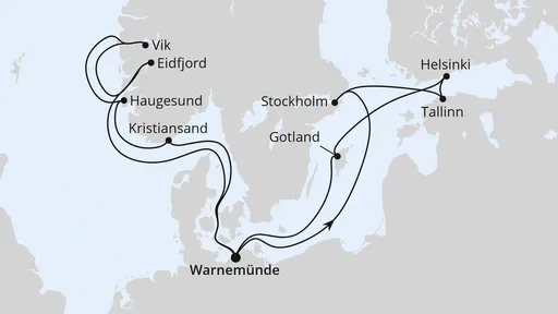 Route Highlights der Nord- und Ostseeküste 2