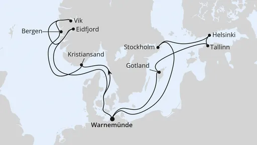 Route Highlights der Nord- und Ostseeküste 2