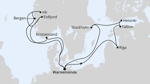 Route Highlights der Nord- und Ostseeküste 2