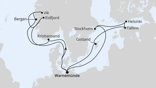 Route Highlights der Nord- und Ostseeküste 2