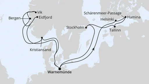 Route Highlights der Nord- und Ostseeküste 2