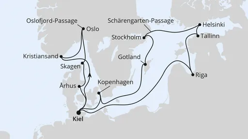 Route Highlights der Nord- & Ostseeküste ab Kiel 2