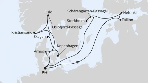 Route Highlights der Ostseeküste ab Kiel 1