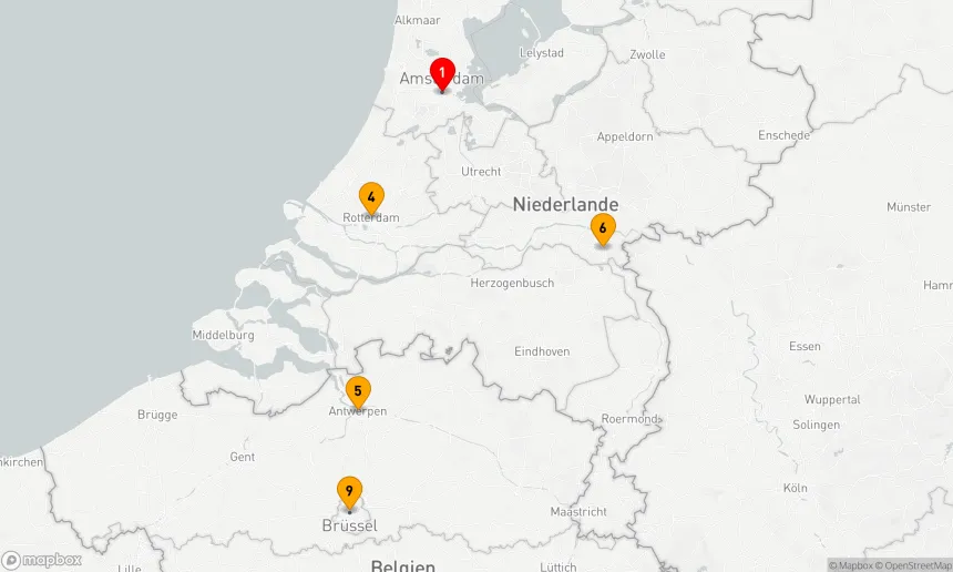 Route 10 Nächte - Holland in Blüte & Belgische Köstlichkeiten
