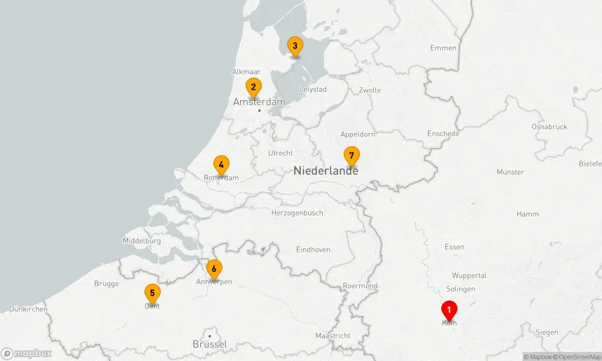 Route 7 Nächte - Holland und Belgien Erlebnis (ARE133)