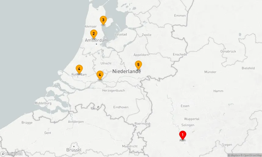 Route 5 Nächte - Hollandgenuss (ARE100)