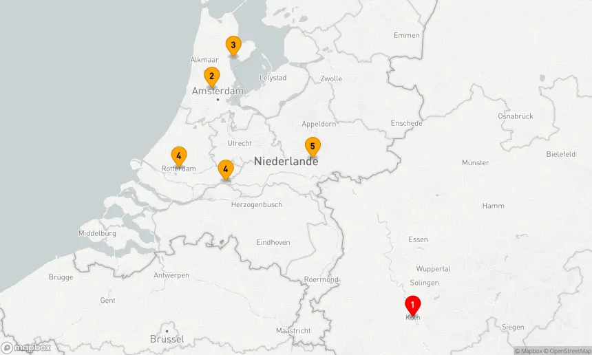 Route 5 Nächte - Hollandgenuss (ARE101)