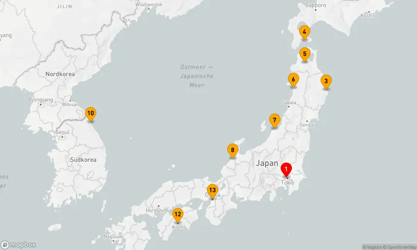 Route 12 Nächte - HORIZONTE ERNTEN: JAPANS KÜSTENZAUBER